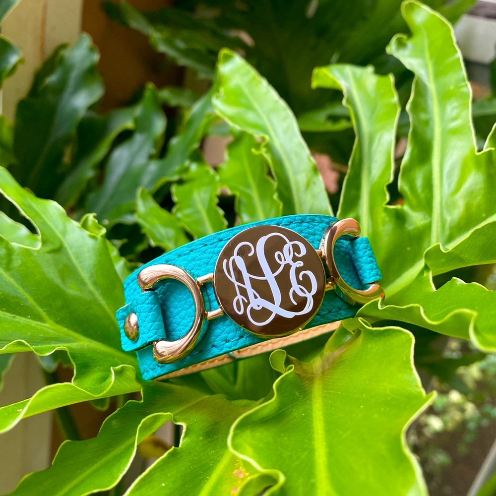 Turquoise Leather Bracelet